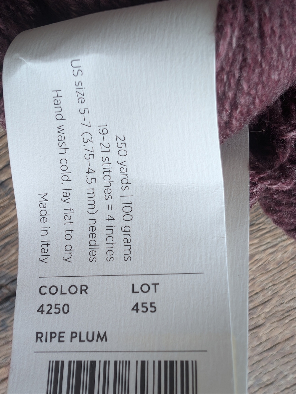 Ripe Plum Skein